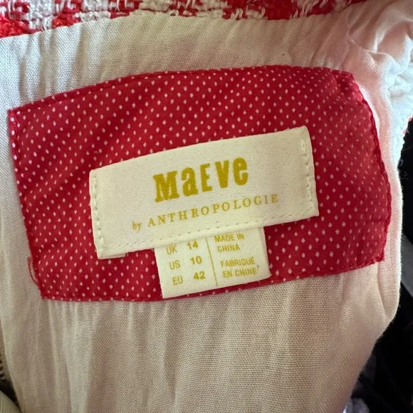 Maeve by Anthropologie Houndstooth Top - Picture 3 of 3